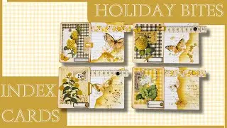 HOLIDAY BITES -  BRIGHT AND HAPPY - INDEX JOURNALCARDS WITH A POCKET - @49andmarket #papercraft