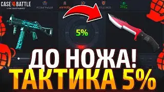 ПО ТАКТИКЕ 5% до НОЖА на КЕЙС БАТЛ!? ПРОВЕРИЛ ТАКТИКУ ПЯТЬ ПРОЦЕНТОВ на CASE-BATTLE! (CS2/КС2)