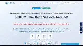BIDIUM Revolutionizing Auction And Freelance Hiring With A Crypto Exchange Powered By Blockchain