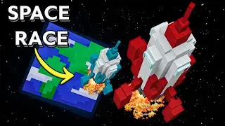 Recreating the SPACE RACE in Minecraft Create Mod