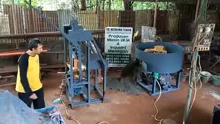 Mesin Pencetak Paping Block dan batako / paping block and brick making machine