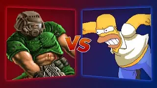 MUGEN Battle - Doomguy vs Homer Simpson