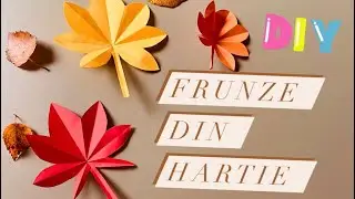 CUM SA FACI FRUNZE DIN HARTIE 🍁🍂