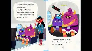 Scaredy monster rides a plane | KidsTale | stories for kids