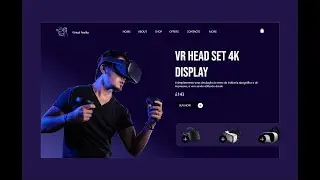 VR Web UI design in Adobe XD - How to design in Adobe XD - UI Design Tutorial