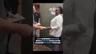 Boss Surprises Employee With A $20,000 Bonus After Working 20 Years Together