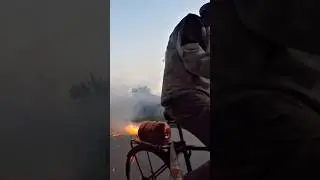 Bicycle with jet engine