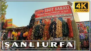 Şanlıurfa City of Prophets Çarşı Downtown 4K Walking Tour Turkey