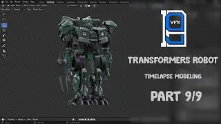 Transformers robot modeling   timelapse part 9/9