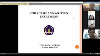 PELATIHAN TOEFL (STRUCTURE AND WRITTEN EXPERESSION) POLNAM 2021 | Part 1