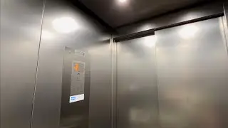 2018 KONE MonoSpace MRL Traction Elevator @ Parking Indigo Oostende Zeedijk, Ostend, Belgium.