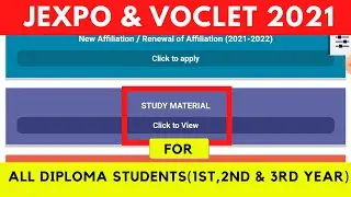 Webscte Study Material For All Diploma Students In 2021