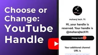 youtube handle/youtube handles kya hota hai/#youtuber #youtubechannel #youtubevideo #updates