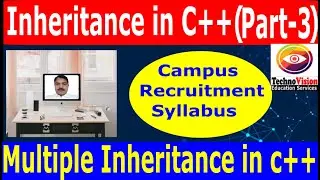 MULTIPLE INHERITANCE IN C++(IN BOTH LANGUAGE ENGLISH & HINDI)