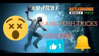 Match1 BGMI Rank push Crown to Conqueror #Match1 BGMI or PUBG rank push tricks