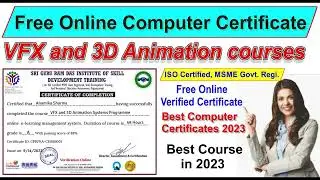 Free VFX and 3D Animation courses | free online course with certificate | free online courses 2023