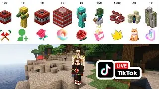 Minecraft Survival tik tok live - Stream To Earn - minecraft  con donaciones tik tok live 2024