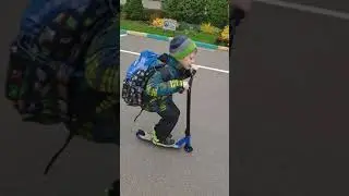 Трюки на самокате 🤪 с грузом 😅👍