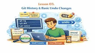 Git for Beginners: Git History, git diff, and Basic Undo | Lesson 3