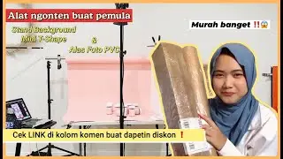 Konten kreator pemula wajib punya ‼️ Stand Background + Alas Foto bahan PVC bikin konten jadi keren