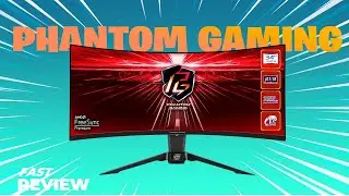 Monitor ULTRAWIDE GIGANTE pro seu Setup I ASRock Phantom Gaming PG34WQ15R2B