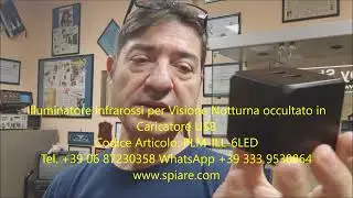 Illuminatore Infrarossi per Visione Notturna occultato in Caricatore USB