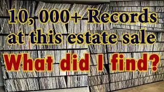 Over 10, 000 Records At This Estate Sale!  What Did I Find?  (A few decent records)  #vinylcommunity