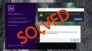 unexpected failure during application startup after effects 