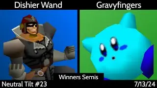 [SSB64] Neutral Tilt #23 (Singles) - Dishier Wand (Falcon) vs. Gravyfingers (Kirby) Winners Semis