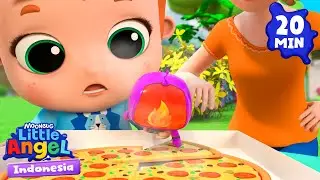 Pizza itu panas, hati-hati! | Little Angel Bahasa Indonesia | Kartun dan Lagu Anak