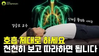 건강하고 싶다면 먼저 '호흡'부터 제대로 하세요| 흉식 복식 단전을 활용한 포스쳐호흡법 [24편]