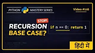 Python Recursion Explained in Hindi | Recursion in Python (Beginner Friendly) + Practice Set 2