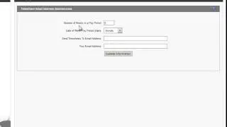 Set-Up Timesheet Values