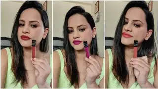 plum matte in heaven liquid lipstick review and swatches(shade names in the discription box)
