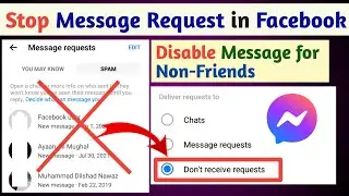How to disable Message Request in Facebook Messenger - Stop unknown messages