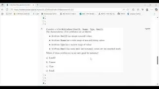 NPTEL » Data Base Management System - Week 5  Assignment 5 Solution 2025