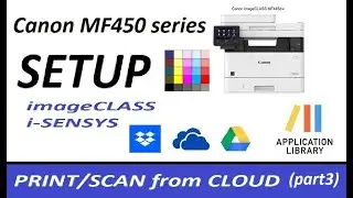 Scan to Cloud on Canon MF450 MF460 MF550 MF650 MF750C... series - Setup on MF450 (part3)