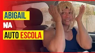 Abigail aprendendo a dirigir