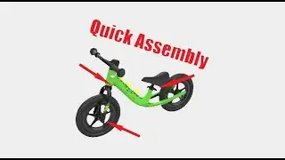Royal Baby Dino Balance Bike Assembly
