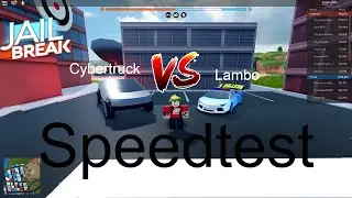 Which is faster? Cyber truck vs super cars (Roblox jailbreak)