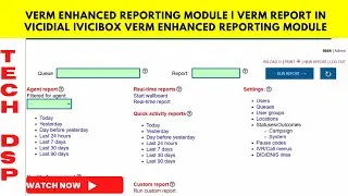 VERM Enhanced Reporting Module | VERM Report in vicidial |VICIBOX VERM Enhanced Reporting Module
