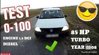 0-100 DACIA LOGAN PICKUP 1.5 DCI 85CP #test #dacia 🛻🏁🔥🔥