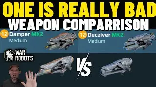 War Robots Weapon Comparison Damper, deceiver, trickster, tamer
