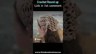 10 Crochet Kerchief Free Patterns - Crochet Round up #shorts