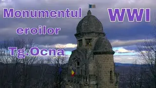 Monumentul Eroilor din Primul Razboi Mondial de pe Măgura Ocnei/Targul Ocna/Bacau/DJI Air 2s
