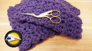 Crochet | Snood avec une seule pelote | Mini point V