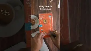 Unboxing our new macro lens 😻 Sony 90mm Macro