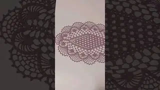 Овальная Салфетка крючком.  