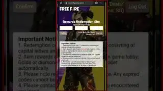 FREE FIRE TODAY REDEEM CODE #singaporeserver #shorts
