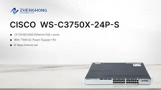 Cisco Catalyst 3750-X Series WS-C3750X-24P-S Switch Display (On sales)